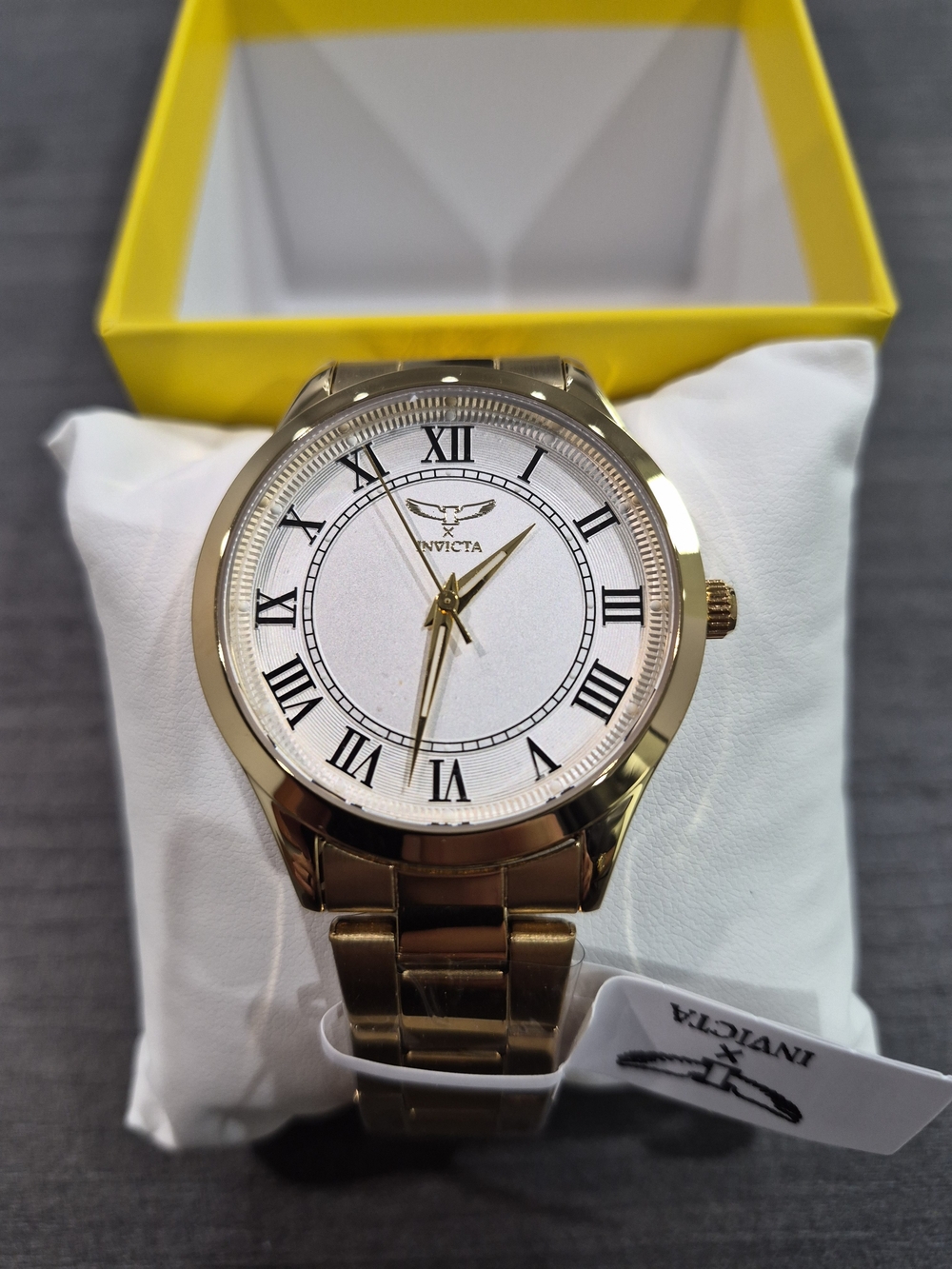 Invicta 69884 Men’s Gold-Tone Classic Roman Dial Wristwatch